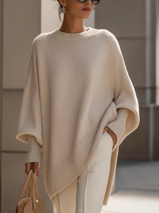 Mona | Cozy Oversized Knit Poncho Sweater