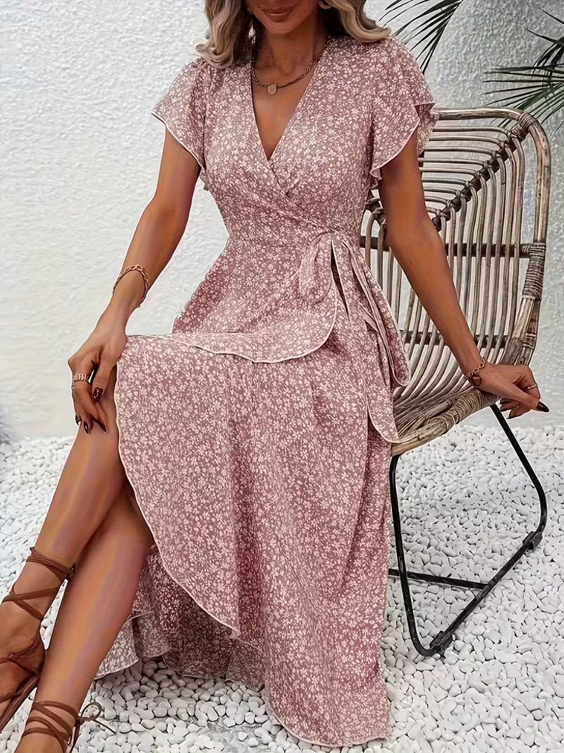 Marta | Floral Wrap Dress with V-Neckline