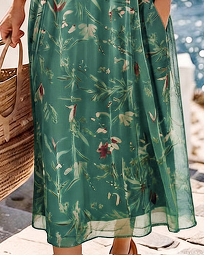 María | Loose Floral Midi Dress