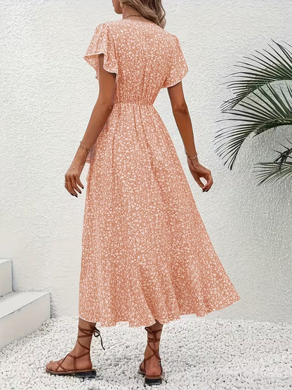 Marta | Floral Wrap Dress with V-Neckline