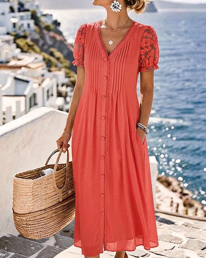 Sara | Loose Floral Midi Dress