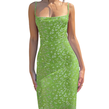 BRIELLA™ – Floral Backless Boho Cami Dress