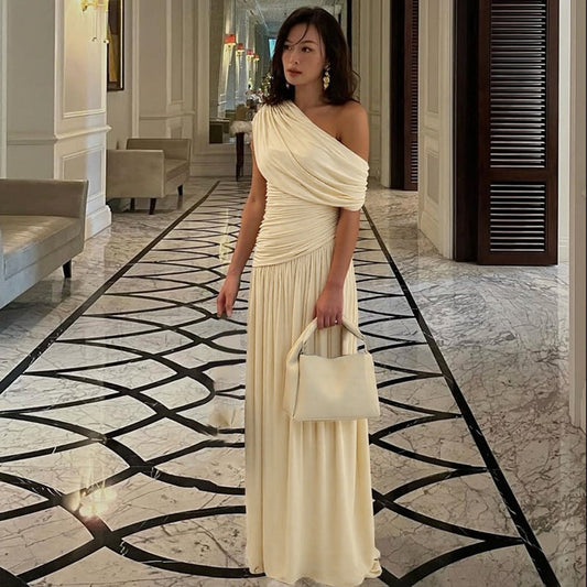 KAWALI™ - Elegant One Shoulder Evening Maxi Dress