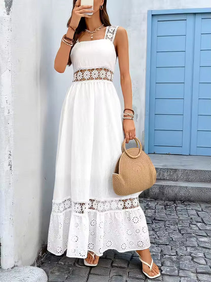 Lucía | Floral Maxi Dress with V-Neckline