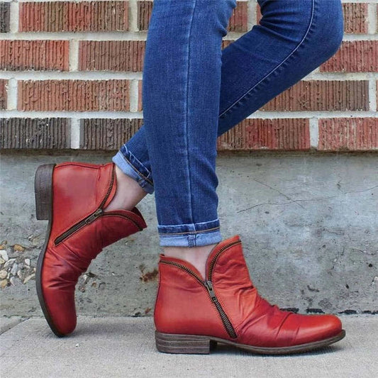 WOMEN ZIPPER WATERPROOF ANKLE-SUPPORT BOOTS 2026