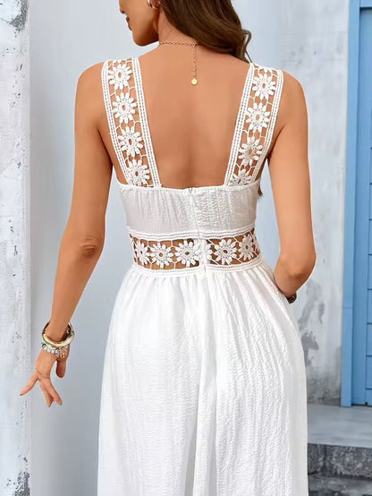 Lucía | Floral Maxi Dress with V-Neckline
