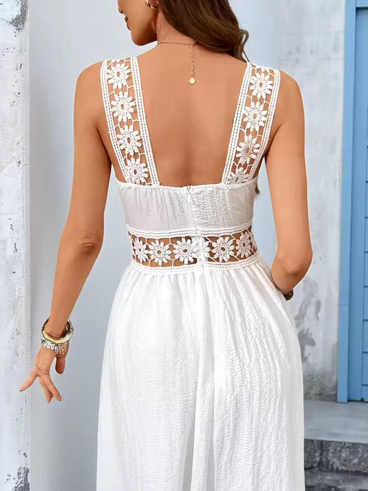 Lucía | Floral Maxi Dress with V-Neckline