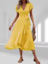 Marta | Floral Wrap Dress with V-Neckline