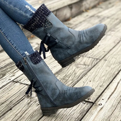 SELENE™ RETRO BLACK CHELSEA BOOTS