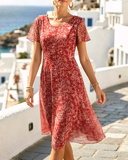 Ana | Loose Floral Midi Dress
