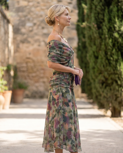 Elegant Maxi Party Dress with Sweetheart Neckline