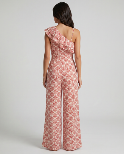 Jimena | Spring Geometric Print Jumpsuit